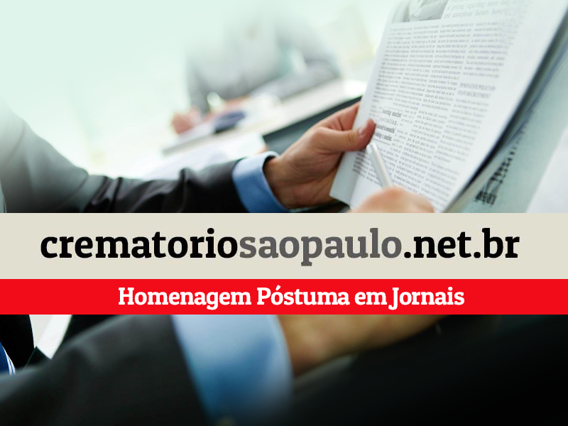 Homenagem Póstuma em Jornais